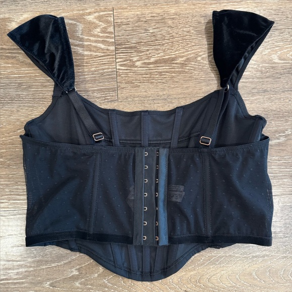 Victoria's Secret dream angels Black Velvet Crop Top - Picture 2 of 5